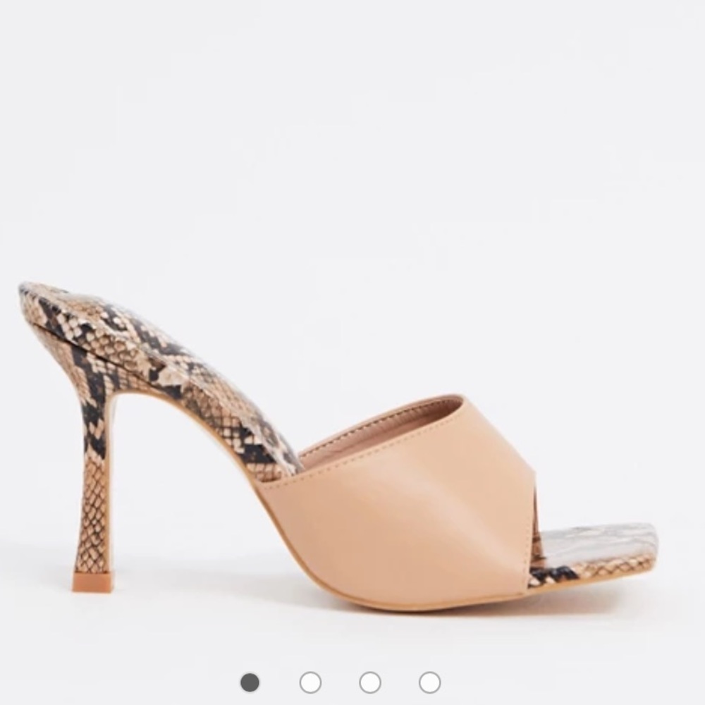 Public desire Arya square toe mules